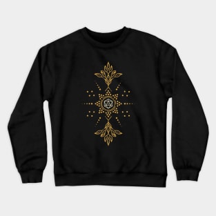 Sacred Geometry Plant Polyhedral D20 Dice Crewneck Sweatshirt